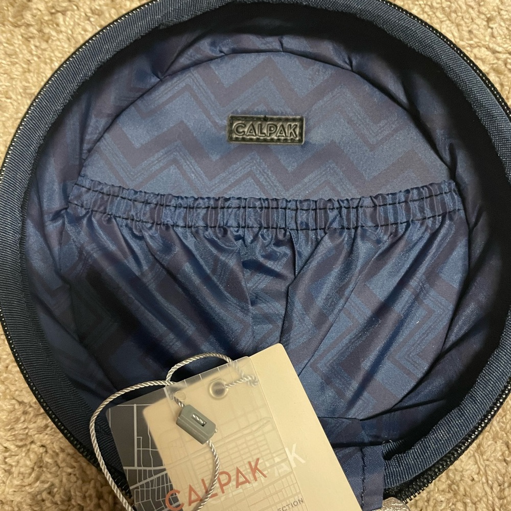 Calpak Baye Mini Bag With Blue Nylon Interior  7" - Picture 6 of 10